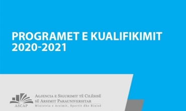 Kualifikimi i mësuesve 2020-2021, programet për të gjitha profilet 